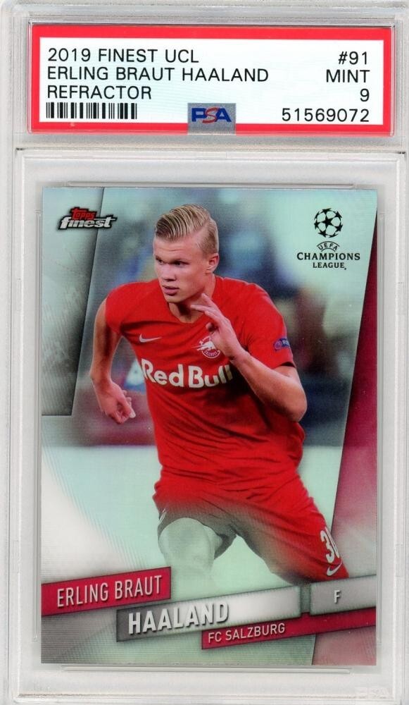 2019-20 Topps Finest Haaland RC ハーランド 2019-20 Topps Finest UCL - Erling Haaland #91 Refractor (RC
