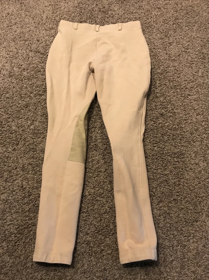 Pantalones Dublin Caqui 30L Mezcla Algodón Equitación Equitación A49 Foto 3 de 3