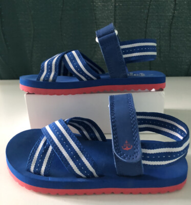 East Point Kinder Unisex Sommer Sandalen blau & weiß Größe 9