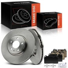 6x Front Disc Rotors &Ceramic Brake Pad for Audi Q5 2013-2017 L4 2.0L Non-Hybrid