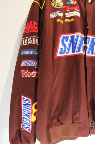 JH Design Ricky Rudd Marrón Snickers Sarga Algodón Uniforme Chaqueta a Presión Completa Talla 3XL - Imagen 4 de 7