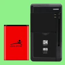 Superior Quality 3980mAh Excellent Battery Quick Charger f LG Optimus Fuel L34C