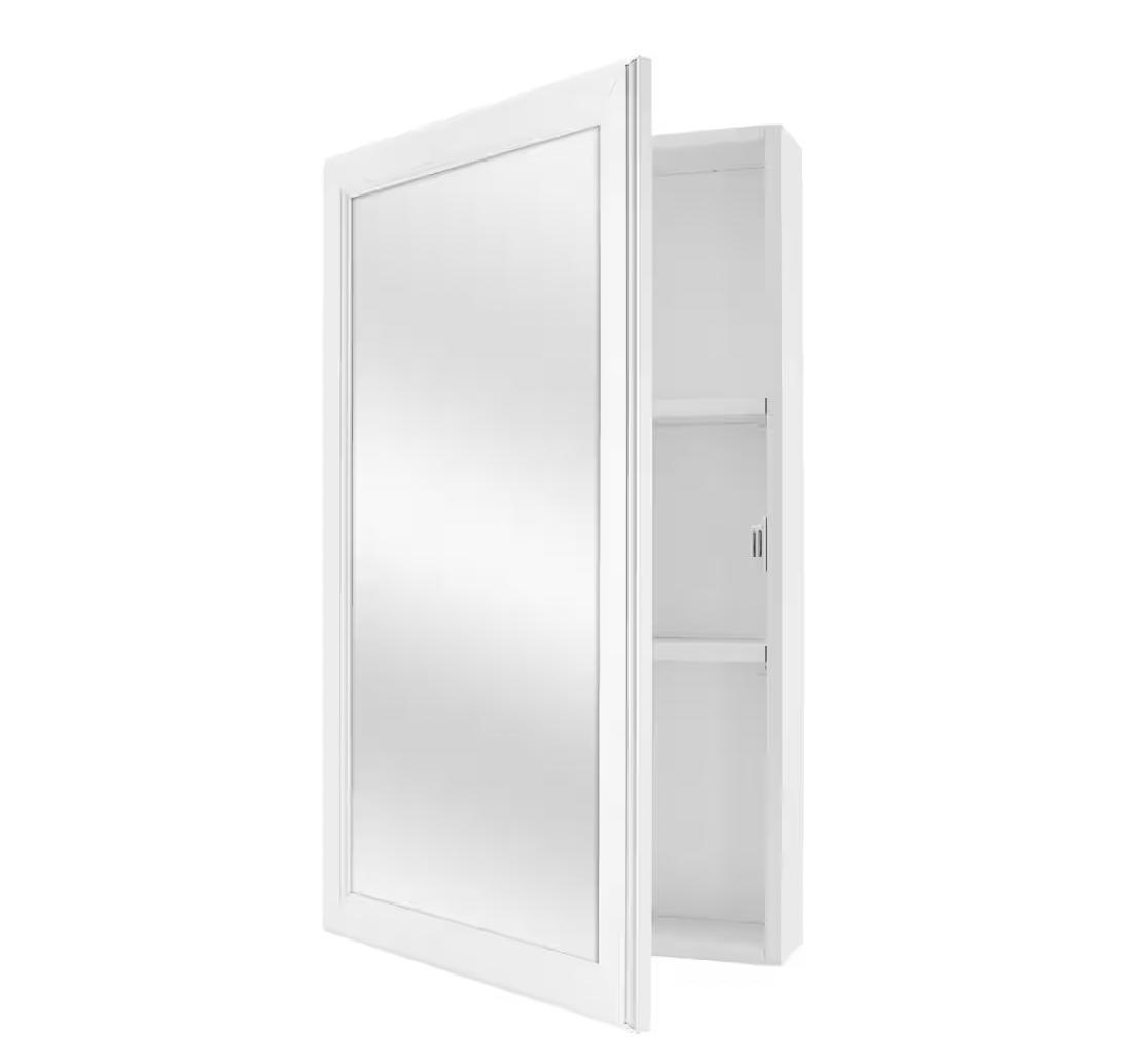 Glacier Bay Medicine W/ Mirror 15.25"W x 26"H Rectangular