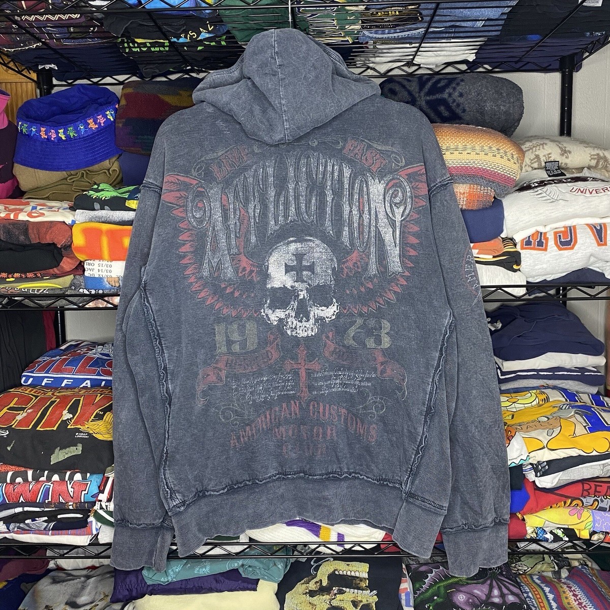 Vintage Y2K Affliction Reversible Heavy Grunge Skull Emo Vintage Y2K Affliction Reversible Heavy Grunge Skull Emo