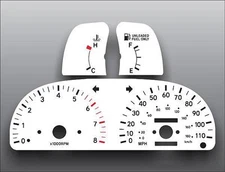 White Face Gauges for 1995-1997 Toyota Tacoma SR5 3.4L Manual