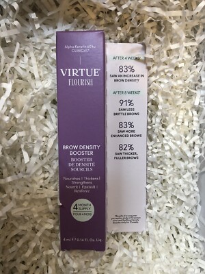 Virtue Flourish Brow Density Booster 4ml BRANDNEU IM KARTON