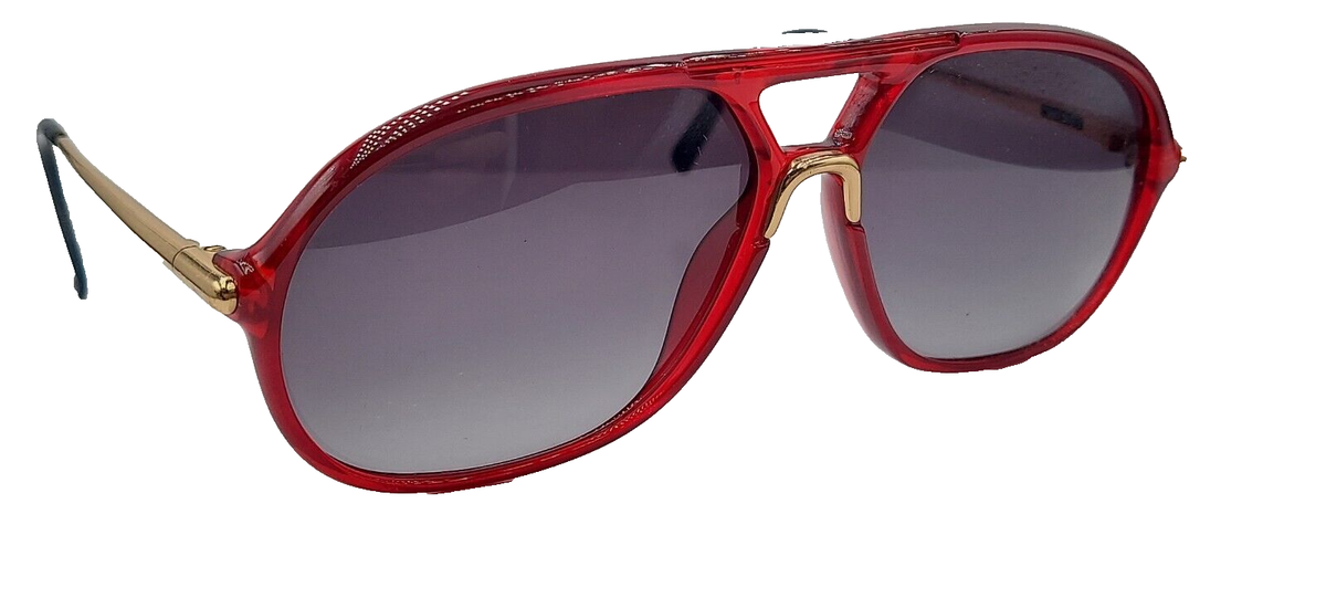 MOVADO CARRERAビンテージ レトロ レッド ゴールド サングラス s-l1200.png