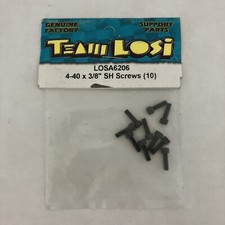 TEAM LOSI LOSA6206 VITI SH 4-40X3/8" (10) NOS NIP