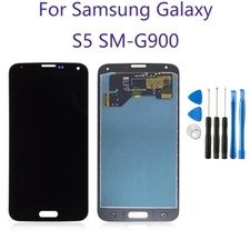 LCD Display Screen Replace Touch Digitizer Assembly For Samsung Galaxy S5 Black