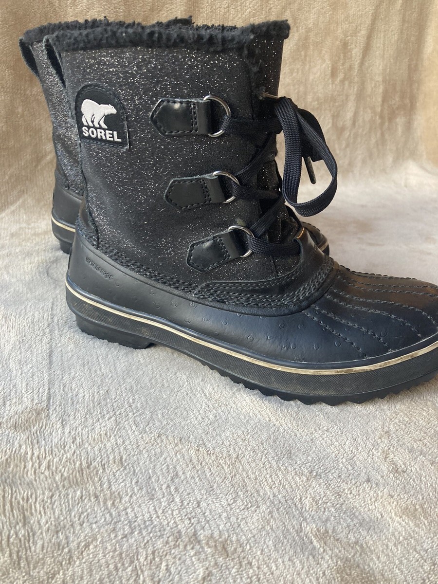 Sorel Tivoli Glitter Waterproof Winter Boots Womens Size 7.5