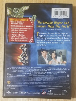 Gremlins 2 - The New Batch (DVD, 2002) 85392271122| eBay