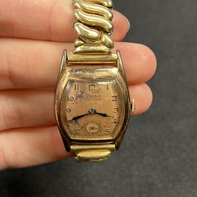 Vintage Gruen Veri Thin Wrist Watch 1/20 10k GF BAND | eBay display picture 2