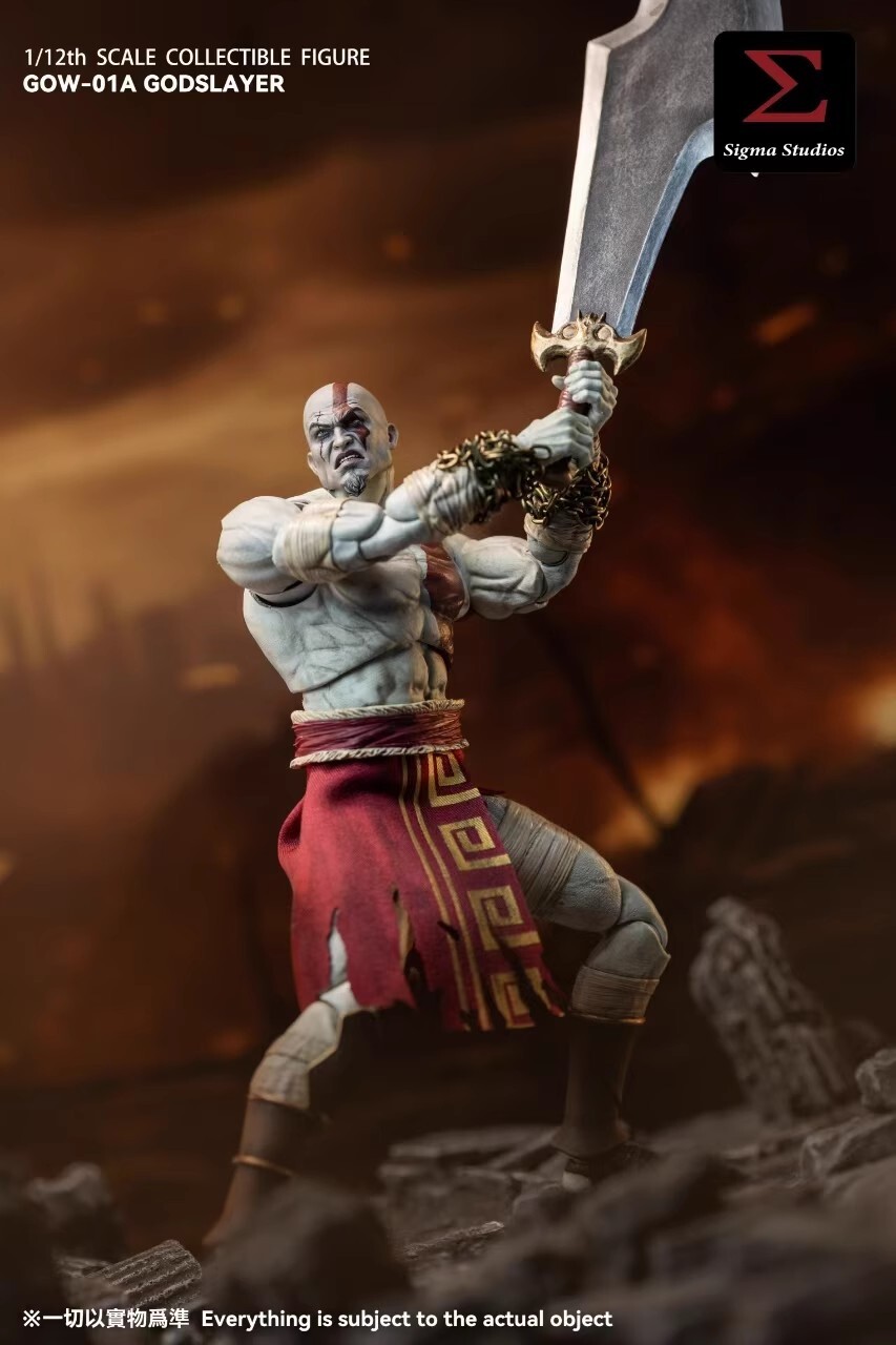 In Stock SIGMA STUDIOS GOW-01A The God Kratos Ghost of War 1/12 Action Figure