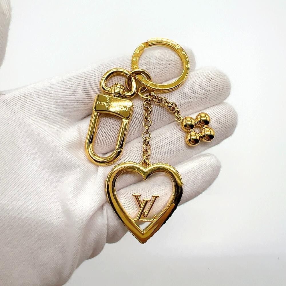 Louis Vuitton M10703 My LV Love Key Ring Charm Gold Color