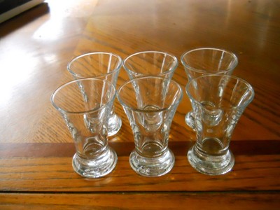 Lot Of 6 Ikea Test Shot Glasses Snapglass Shots Clear Glass