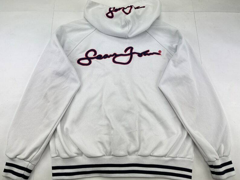 Sean John hoodie, white, vintage hip-hop sweatshi… - image 1