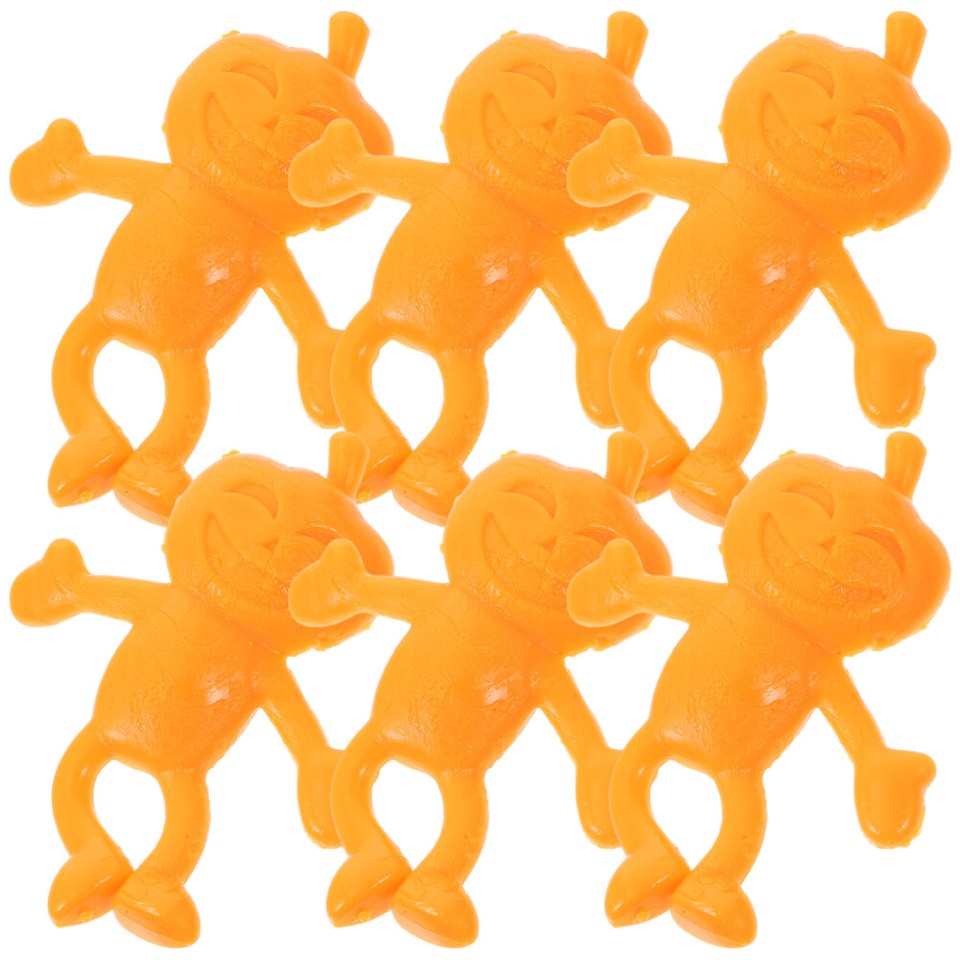 24 Pcs Wall Walkers Pumpkin Stretchy Sticky Soft Glue Man Elastic eBay