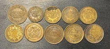 10 Different Showbiz Pizza Place Tokens
