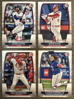 2023 Bowman Baseball Paper RC's & Vets #1-100: You Pick- Complete Your Set