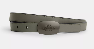 NWT Coach Signature Buckle Cut To Size Reversible Eliza Belt 18 Mm CP367 Chalk Coach-Signature-Buckle-Cut-To-  main image 4