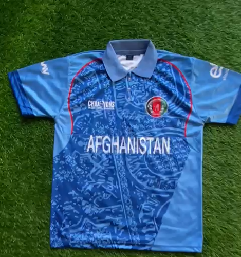 Custom ICC Cricket Champion Trophy 2025 Afghanistan Jersey T-Shirt For Men's - Video 1 von 1
