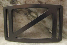 GRIP6 BELT BUCKLE - SLOPE / SCUBA FLAG - GUNMETAL GRAY - 1.5 INCH WIDE