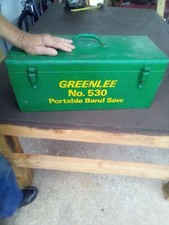 used greenlee corded 530 band saw in metal box