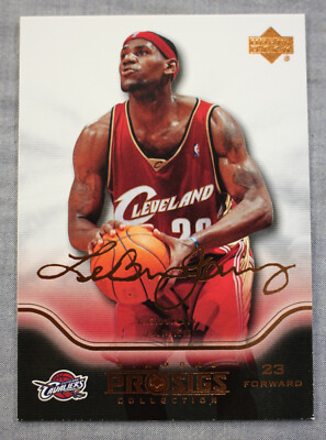Lebron James 2004 Upper Deck Diamond Pro Sigs Gold  #13 Lakers Heat Cavs MVP HOF