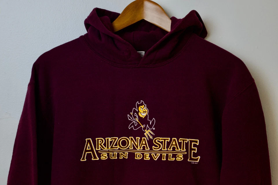 Suéter con capucha para mujer Arizona State Sun Devils talla S granate ASU NCAA Foto 2 de 4