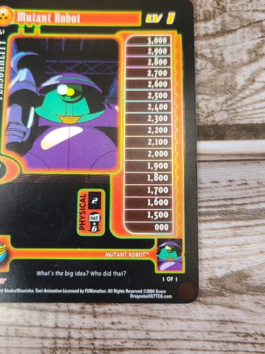 DBGT Dragon Ball GT Flat FOIL Mutant Robot 141 CCG Score Unlimited Baby Saga LP - Picture 6 of 8