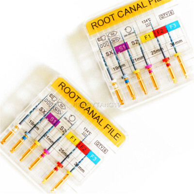 21/25/31mm SX-F3 Dental X6 Blue Niti Heat Activated Endodontic Root Canal Files