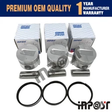 3set S3L S3L2 Piston with Ring for Mitsubishi S3L Excavator 78mm or oversize 0.5