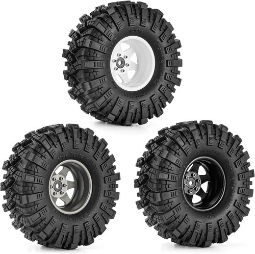High-Performance 1.9 Mud Terrain Tires and Beadlock Wheel for Axial 90046 Pro - Picture 9 of 11