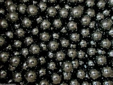 MARBLE LOT 2 POUNDS OF 7/8 INCH / 22MM OPAL BLACK MEGA SHOOTER MARBLES