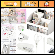COMFYROOM Desk Accessories with Pen Holder, Office Supplies Desk Organizers and