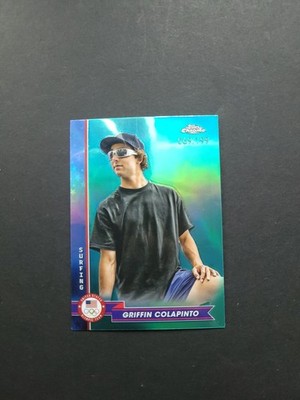 2024 Topps Chrome US Olympic Griffin Colapinto #25 Aqua Refractor /199