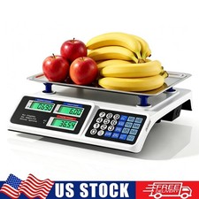 88Lbs Digital Weight Scale Price Computing Retail Count Scale Food Meat Scales
