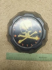 American Outlaw Wheels Matte Black Custom Wheel Center Cap # BC-825