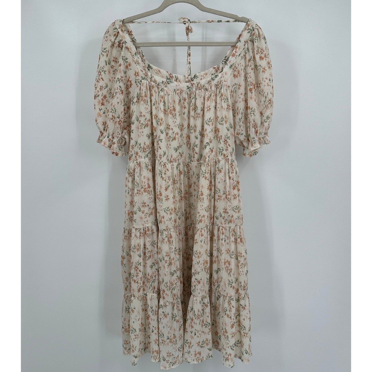 Womens Cottagecore Milkmaid Midi Dress Size 1XL Floral Tiered Peasant Romantic | eBay Womens Cottagecore Milkmaid Midi Dress Size 1XL Floral Tiered Peasant Romantic | eBay