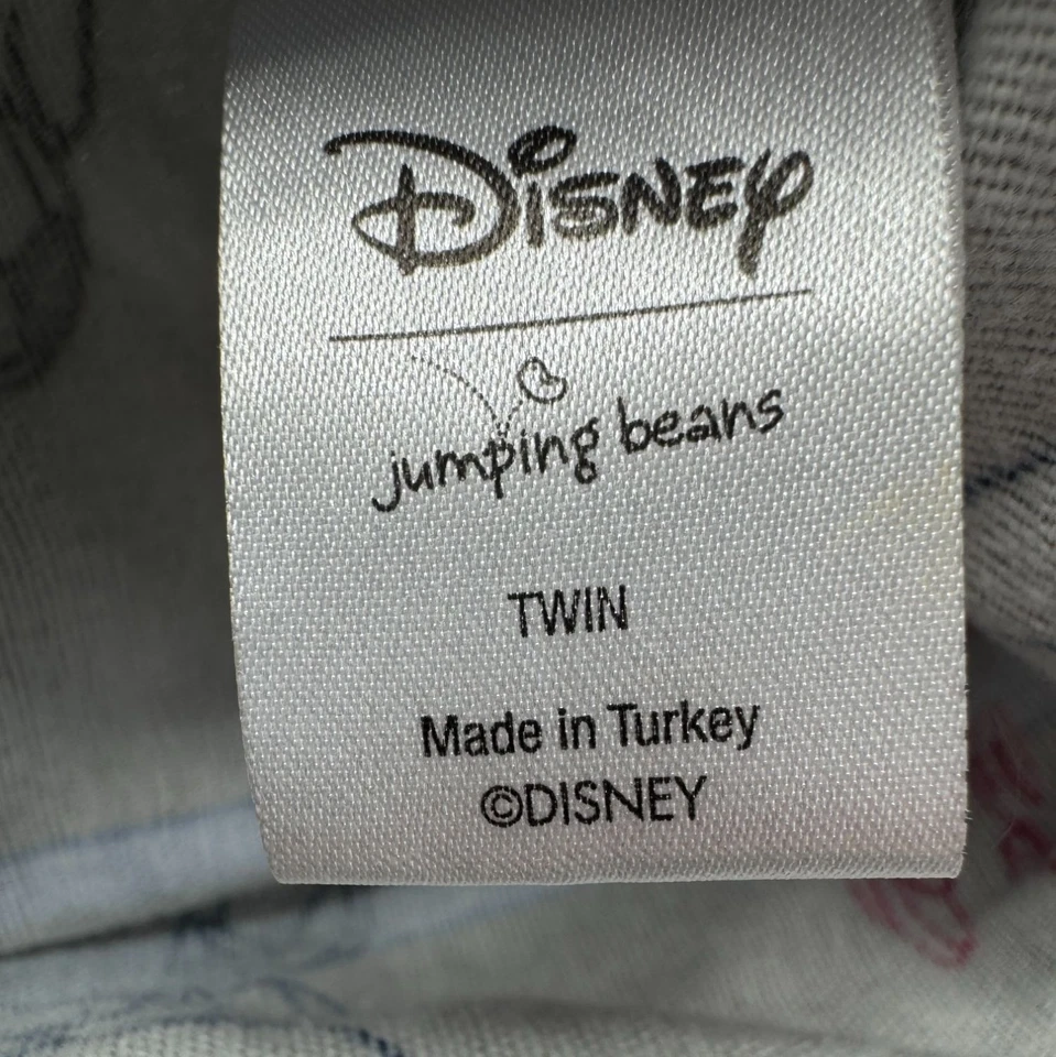 Lote de 2 Sábanas Planas Disney Jumping Beans Juego Doble Mickey Mouse Gris Foto 2 de 4