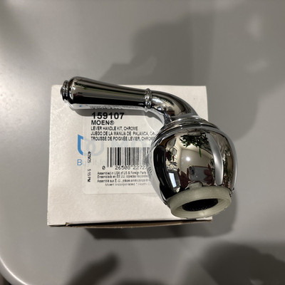 NEW OEM Moen Handle Kit # 159107 -  1-Piece Lever Handle Kit in Chrome  MIB 