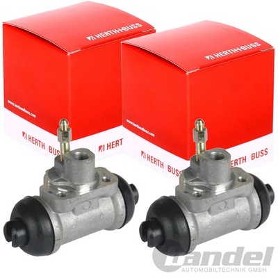 2X HERTH+BUSS ALU RADBREMSZYLINDER 23,81mm HINTEN passend für NISSAN PICK TERRAN
