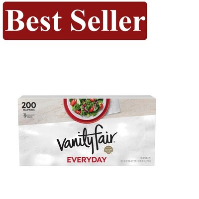 Soft and Smooth Everyday Napkins, 200 Count, Embossed Design for Stylish Dining