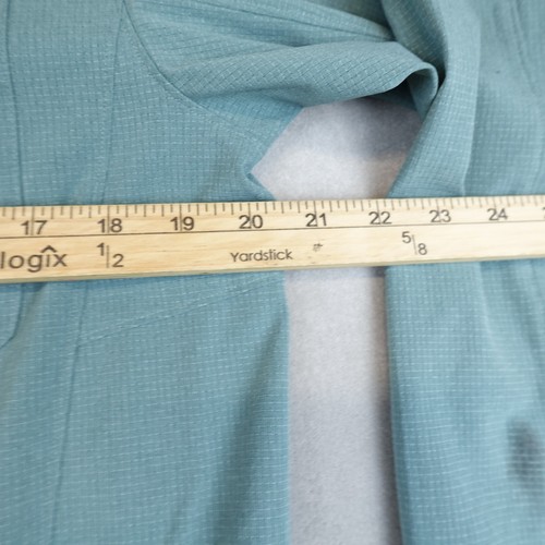 Lululemon Ventlight Zippered Jumpsuit Womens 12 Tidewater Teal Stretch Mesh - Picture 5 of 14