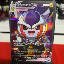 Pikachu Cosplay Frieza DBZ Dragon Ball Z Pokémon Custom Fan Art Card Holo Foil