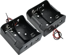 SDTC Tech 2-Pack 2 Slot D Cell Battery Holder 3V D Holder, D 2-Slot 