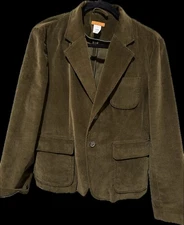 J Crew Y2K Womens Corduroy Blazer Classic Fit Academia Preppy Jacket Size M