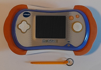 Vtech MobiGo 2 Touch Learning System Orange Blue Handheld Console Tested Works