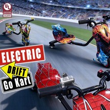 350W Electric Drift Go Kart 20KM/H Kids Ride On Toys Trike W/ Bluetooth New