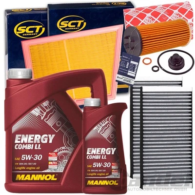 FILTERSET SATZ+MANNOL 5W30 ÖL passend für MINI F54-57 X1 F48 2er F45 F46 TOURER - Bild 1 von 4